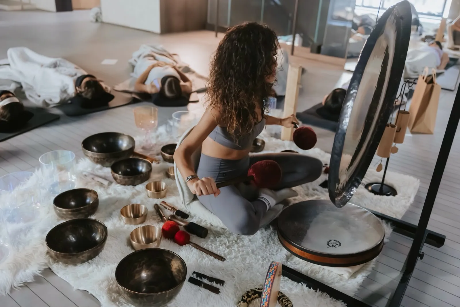 Résonance sound bath run for the On teams (photo 4)